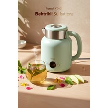 Allians Su Isıtıcı Kettle, Çelik Hazne, 1.5l, Su Yeşili, Retro Tasarım