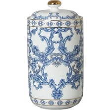 PremiumPort Shiny White Bone Kavanoz, 21CM, Şık ve Dayanıklı Saklama Çözümü