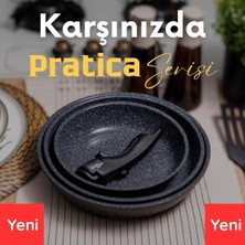 Teknotrust Pratica Serisi Tava Seti, 4 Parça, Şık ve Dayanıklı Mutfağınız Için