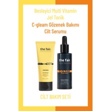 The Fair. Multi Vitamin Jel Tonik 100 ml ve C-Gleam Gözenek Bakımı Cilt Serumu 30 ml