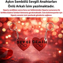 Aşkın Sembölü Sevgili Anahtarlık Isimli Kalpli