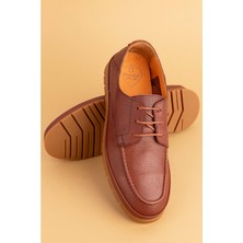 Gondol Içi Dışı Hakiki Deri Hafif Günlük Rahat Ayakkabı SRC.808 - Kahverengi - 42 Kahverengi