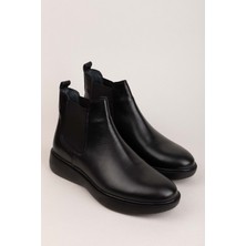 Gondol Erkek Hakiki Deri Günlük Bot SRC.704 - Siyah Cilt - 41 Siyah Cilt