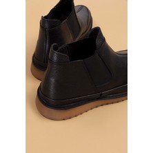 Gondol Erkek Hakiki Deri Günlük Bot SRC.346 - Siyah - 40 Siyah