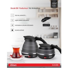 Allians Mini Katlanabilir Su Isıtıcı 0,5l 750W Paslanmaz Çelik Tabanlı