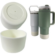 Trailx Quencher Iceflow Lumin Yeni Nesil Silikon Termos Taban Koruyucu, Krem 1 Adet