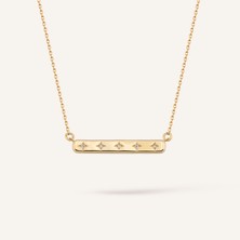 Aja Five Star Yıldız Figürlü Çok Taşlı Altın Kolye