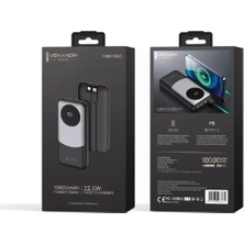 Venandin Opulix PWB10A3 10.000 Mah LED Göstergeli 22.5W Hızlı Kendinden Kablolu Powerbank