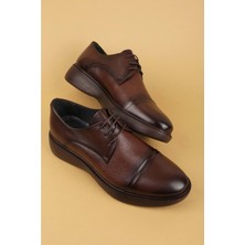 Gondol Erkek Hakiki Deri Damatlık ve Takım Elbise Ayakkabısı Hafif Rahat ADD.3018 - Kahverengi - 45 Kahverengi