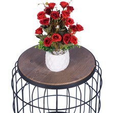 Yapay Çiçek Sitesi Beton Saksıda Yapay Çiçekli Tanzimler Model 11