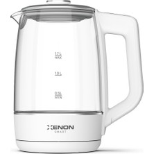 Allians Akıllı Cam Kettle 1.7l Wi-Fi 2200W, App ve Sesli Kontrol, Beyaz