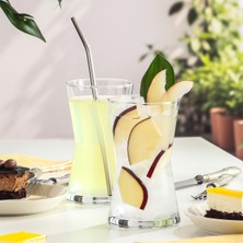 PremiumPort 6'lı 350 ml Derin Cam Meşrubat Bardağı, Büyük Su ve Kokteyl Bardakları