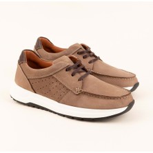 Gondol Içi Dışı Hakiki Deri Günlük Rahat Hafif Ayakkabı SRC.455 - Vizon Nubuk - 44 Vizon Nubuk