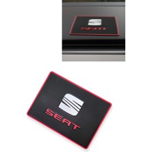 Tusba Market Seat Logolu Torpido Üstü Kaydırmaz Ped / Şık ve Fonksiyonel Araç Içi Aksesuar