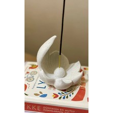 By Cael Design Lily Tütsülük ,lilyum Çiçeği Modelli Tütsülük ,dekoratif Ürün, Biblo (6X6X9)