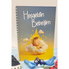 Yunus Copy Hoş Geldin Bebeğim Defteri A4 Boyutunda Mavi