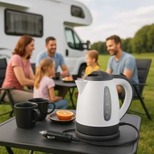 Allians 12V Araç Içi Termostatlı Su Isıtıcı Kettle, 1l, 130W, Çakmak Girişli