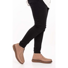 Gondol Erkek Hakiki Deri Günlük Bot SRC.504 - Bej Nubuk - 43 Bej Nubuk