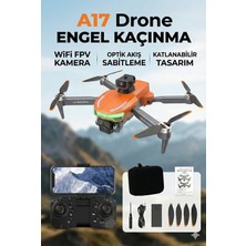FaroxTech A17 Drone Engel Kaçınma Wifi Fpv Kamera Optik Akış Katlanabilir Uzaktan Kumandalı Drone