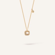 Aja Solea Çok Taşlı Altın Kolye