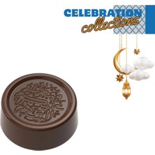 Greyas Moulds Polikarbon Yuvarlak Eid Mubarak Pralin Çikolata Kalıbı 9 gr | CM-3872