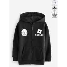 Masal Roblox Kapusonlu Fermuarli Ceket