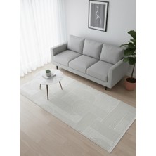 Yağmurser Lüx Yumuşak Dokulu Kaymaz Taban Halı Yolluk 3063 Krem