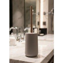 Hometarz Akrilik Rose Krem Tuvalet Fırçası 35 cm