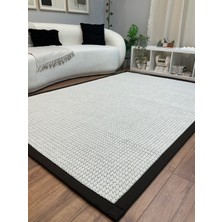 Saraz Halı Kumaş Bordür Gri Bukle Antrasit Bordür  Halı Salon Koridor Mutfak Çocuk Odası Halısı  Kilim S267