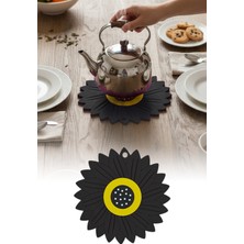 Omilife Ayçiçeği Model Kaymaz Silikon Nihale – Tencere, Tava, Çaydanlık ve Servis Altlığı 18,5 x 18,5 cm