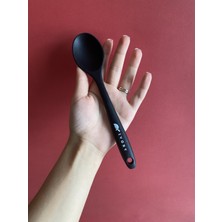 PremiumPort Sert Uçlu Isıya Dayanıklı Yanmaz Silikon Kısa Derin Kaşık 20 cm