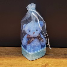 Alvo Store Buğz Mavi Hediyelik Kese Içinde Ayıcık