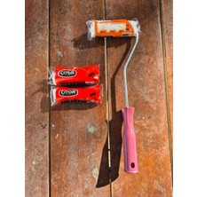 Çitor Parmak Rulo Boya Seti – Mini Boya Rulosu – Dar Alanlar Için – 2 ve 5 Yedekli Seçenek