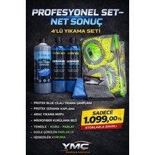 Protek 4'lü Yıkama Seti(Protek Cilalı Oto Şampuanı+Protek Seramik Kaplama+Yıkama