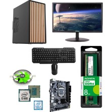 EFSOFFİCE0006-2 - I3 6. Nesil 8gb Ram 256GB SSD 20 Inç Monitör Klavye Mouse Ofis Bilgisayarı