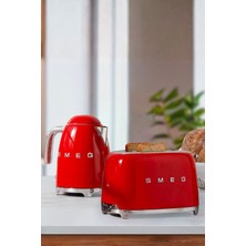 Allians Retro Kırmızı Kettle ve Ekmek Kızartma Makinesi Seti, Şık ve Pratik