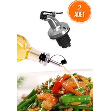 PremiumPort Çiftli Silikon Şişe Ucu Tıpası, Damlatmaz, Huni, Limonluk, Sosluk Seti