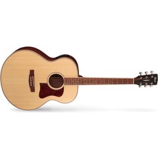 Cort Cj-Medxnatw Elektro Akustik Gitar, Çantalı, Jumbo Cutaway
