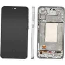 OEM Samsung A366 A36 LCD Ekran Kasalı Org. Kvk Servis Ürünüdür - Silver