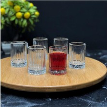 PremiumPort Kristal Shot Bardağı Elysia 6'lı, Kahve ve Su Için Şık Tasarım