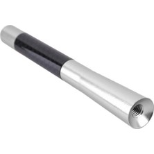 Temiz Pazar Uni̇versal Gri Karbon Fi̇ber Oto Çubuk Radyo Anteni̇ 12 cm