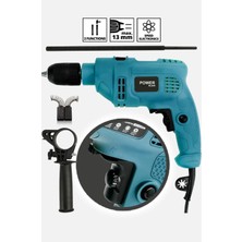 Power Black 13 mm Darbeli Germany Style 1100 W Elektirikli Matkap MAVI0013