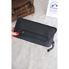 Norvi Deri El Çantası Hakiki Deri Siyah 1070