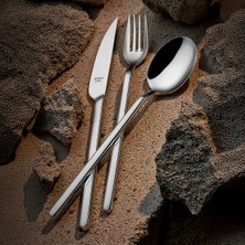 PremiumPort Prestige 24 Parça Çatal Kaşık Bıçak Takımı, Şık ve Kullanışlı Set