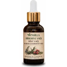 Pasilla Biberiye Yağı - Hint Yağı - Kabak Çekirdeği Yağı Karışımı  50 ml