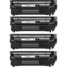 Hp 12A (Q2612A) Çipli Muadil Toner (4 Adet) Hp Laserjet 3052, Hp Laserjet 3055  Yazıcı Uyumlu
