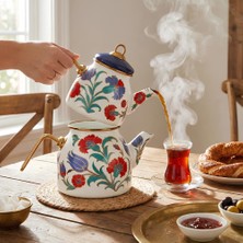 Serenk Emaye Çaydanlık