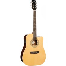 Cort Ad-Rwcenat Elektro Akustik Gitar, Naturel, Ladin Kapak