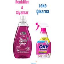 Mr.Oxy Fast Hızlı Yıkama Sıvı Çamaşır Deterjanı Renkliler ve Siyahlar 1480 Ml&termina Leke Çıkarıcı 750 ml