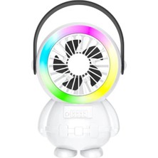 Ally Şarjlı Astronot Fan Vantilatör Taşınabilir El - Masa Üstü Vantilatör 15 - EMTHBA6435-9